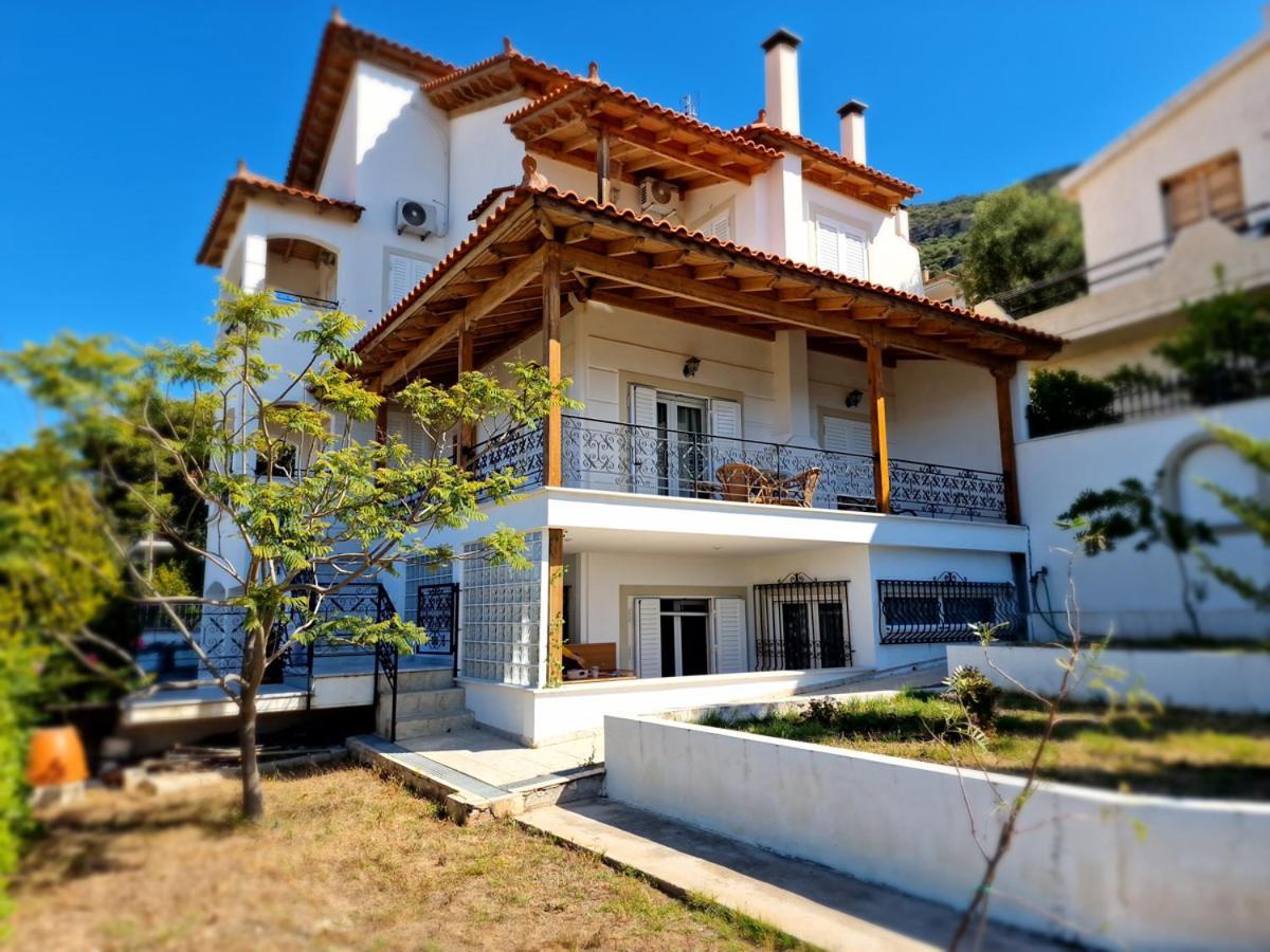 Villa Liana : Luxury Villa With Fantastic Sea View, Near Airport Pórto Ráfti Kültér fotó