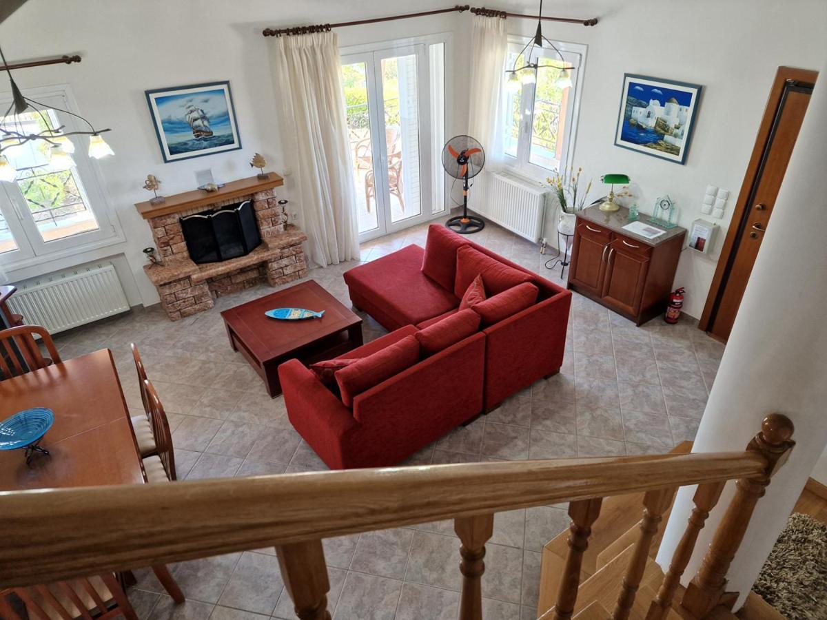 Villa Liana : Luxury Villa With Fantastic Sea View, Near Airport Pórto Ráfti Kültér fotó