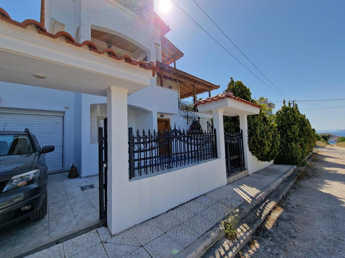 Villa Liana : Luxury Villa With Fantastic Sea View, Near Airport Pórto Ráfti Kültér fotó