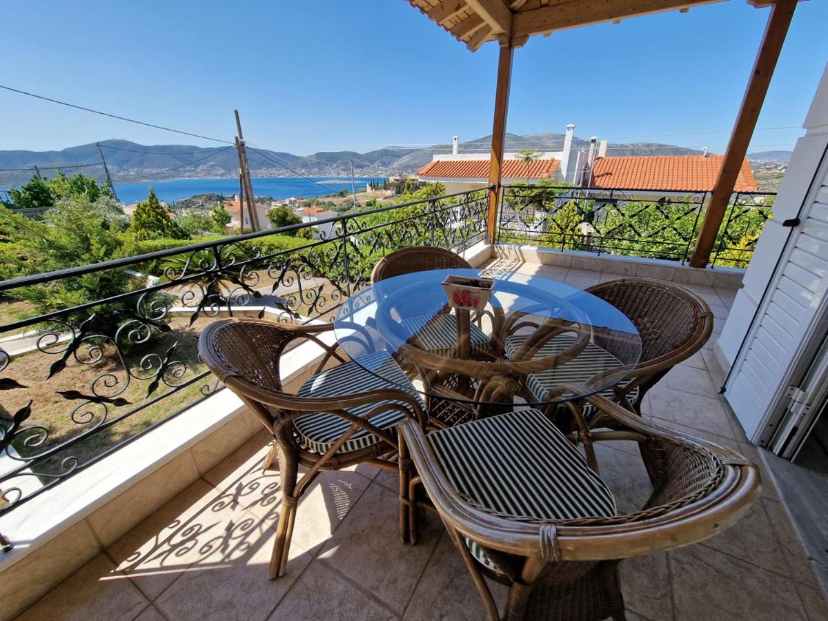 Villa Liana : Luxury Villa With Fantastic Sea View, Near Airport Pórto Ráfti Kültér fotó