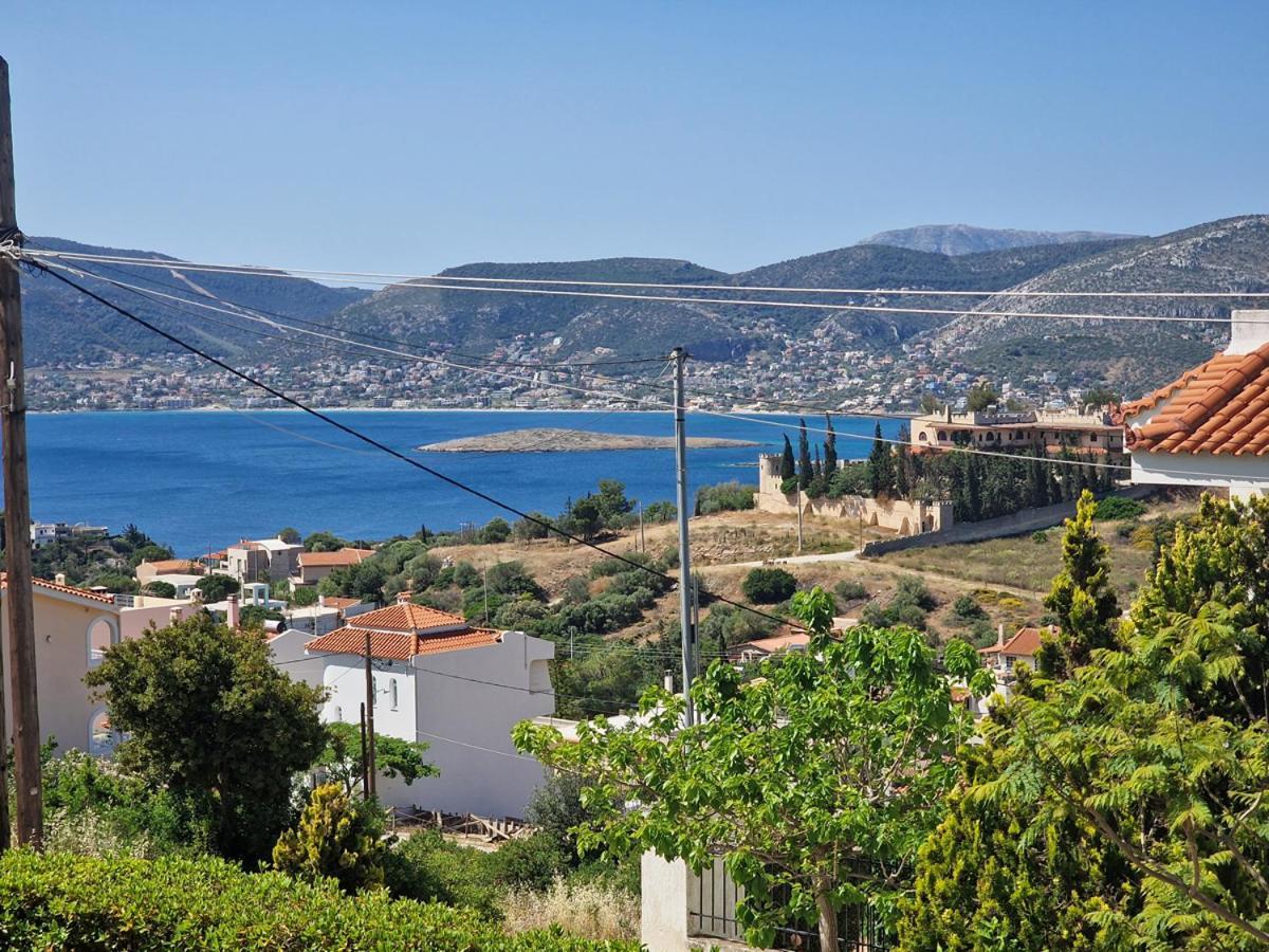Villa Liana : Luxury Villa With Fantastic Sea View, Near Airport Pórto Ráfti Kültér fotó