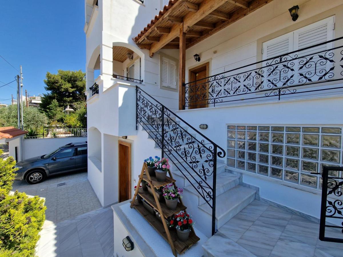 Villa Liana : Luxury Villa With Fantastic Sea View, Near Airport Pórto Ráfti Kültér fotó