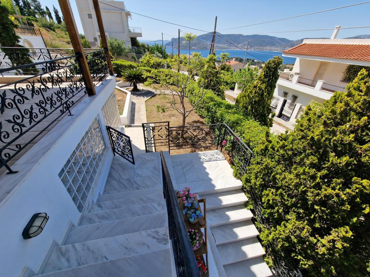 Villa Liana : Luxury Villa With Fantastic Sea View, Near Airport Pórto Ráfti Kültér fotó